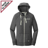 Ladies Sueded Cotton Blend Full-Zip Hoodie (LNEA502)