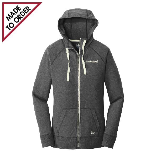 Ladies Sueded Cotton Blend Full-Zip Hoodie (LNEA502)