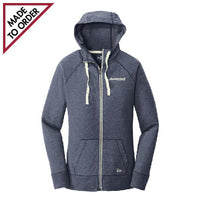 Ladies Sueded Cotton Blend Full-Zip Hoodie (LNEA502)