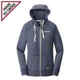 Ladies Sueded Cotton Blend Full-Zip Hoodie (LNEA502)