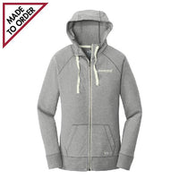 Ladies Sueded Cotton Blend Full-Zip Hoodie (LNEA502)