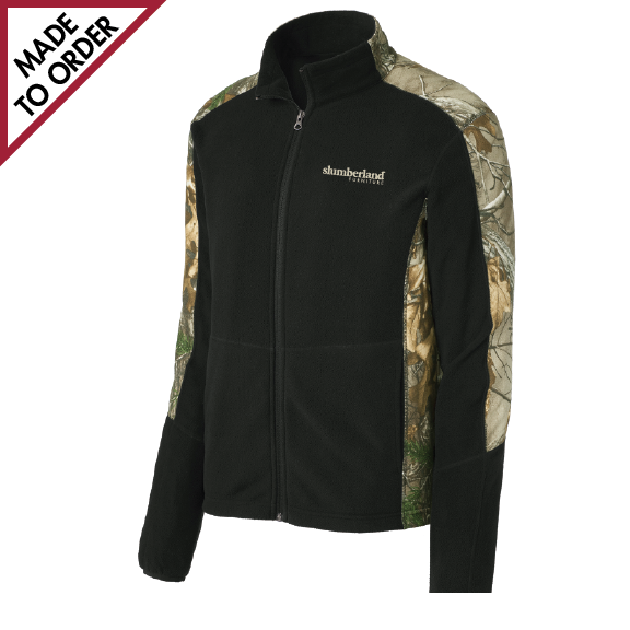 Mens Camouflage Microfleece Full-Zip Jacket (F230C)