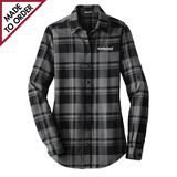 Ladies Plaid Flannel Tunic (LW668)