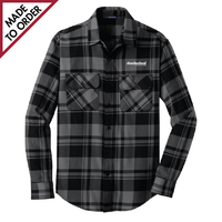 Men's Plaid Flannel Shirt (W668)