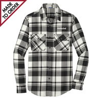 Men's Plaid Flannel Shirt (W668)