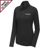Ladies Tri-Blend Wicking 1/4-Zip Pullover (LST407)