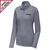 Ladies Tri-Blend Wicking 1/4-Zip Pullover (LST407)